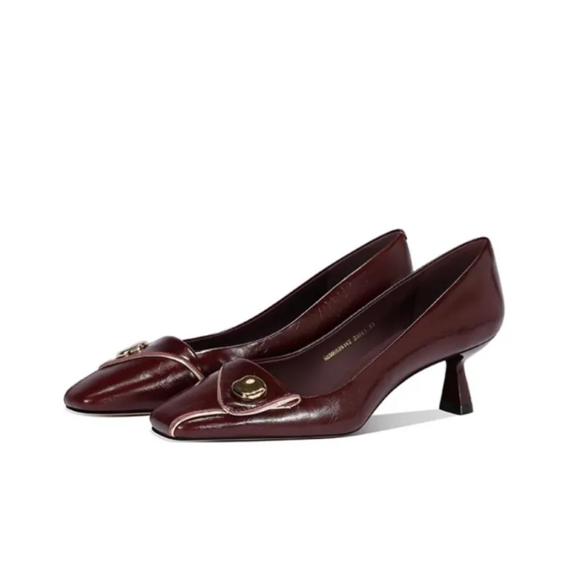 JESSICA SOPHIA Flared Heel High Heels 5cm Women's-3