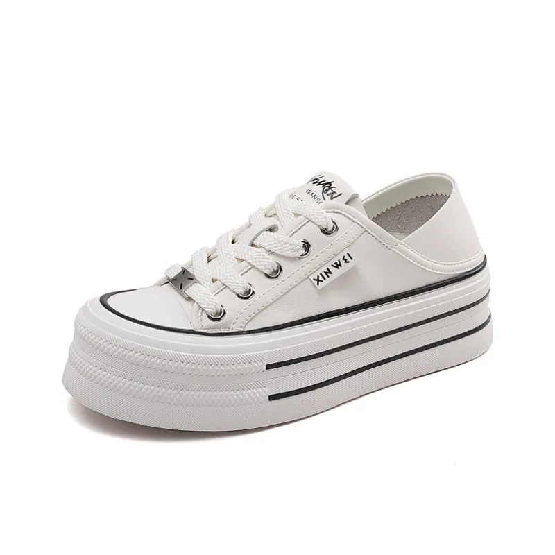 Jerden Smith Anti Slip And Wear Resistant Height Increasing Low Top Skateboard Shoes Women's-1