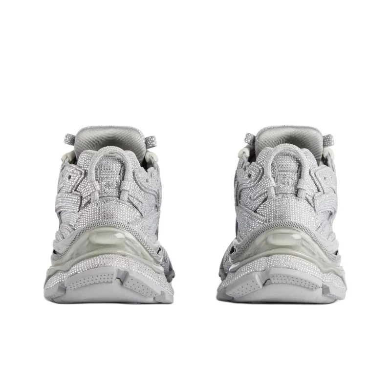 Balenciaga Runner Low-Top Chunky Sneakers Men's Silver Gray-5
