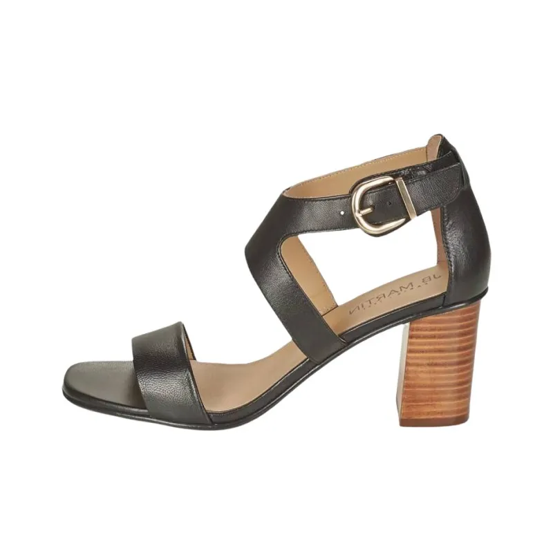 JB MARTIN 1Naweli Strap Sandals Women's Black-0