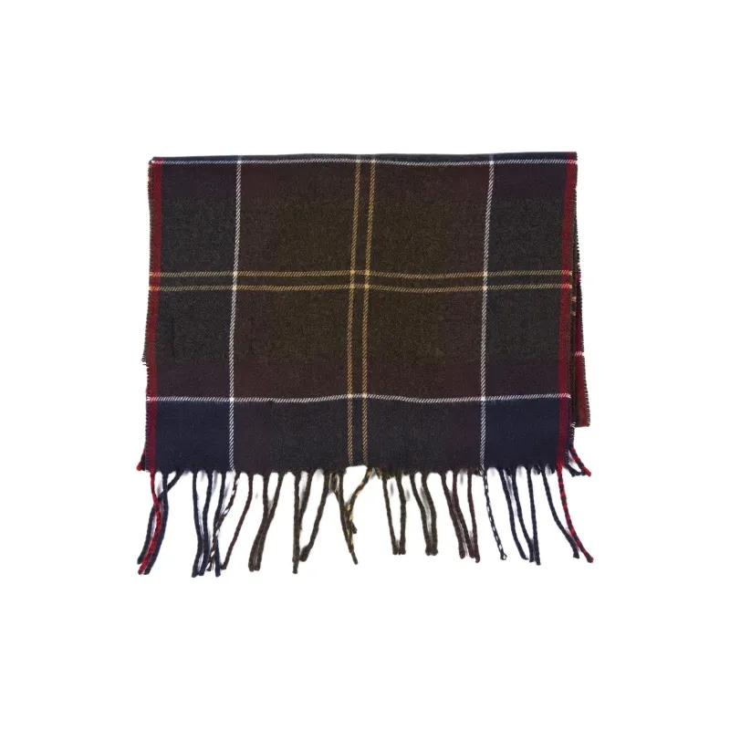 BARBOUR Acrylic Knit Scarves Unisex Multicolor-2