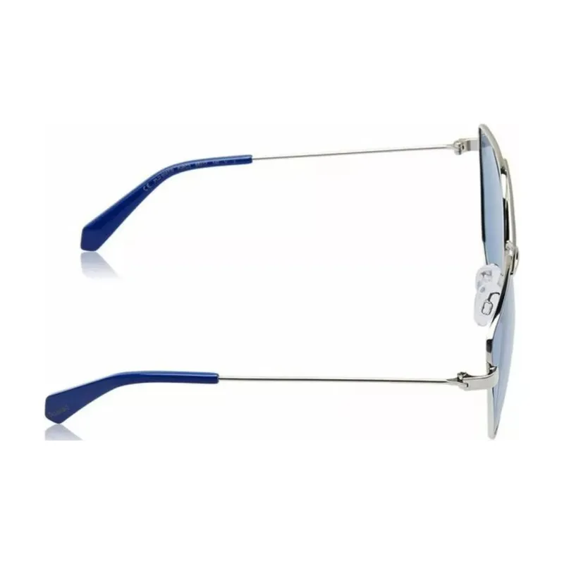 Polaroid Metal Acetate Aviator Sunglasses Women's Blue-2