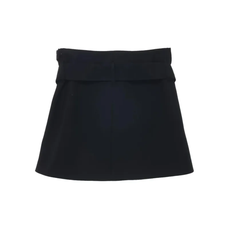 LOW CLASSIC Belted Mini Skirt-1