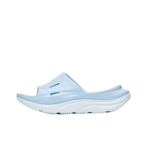 HOKA ONE ONE ORA Recovery Slip-Resistant Abrasion-Resistant Slide Slippers Men's Blue