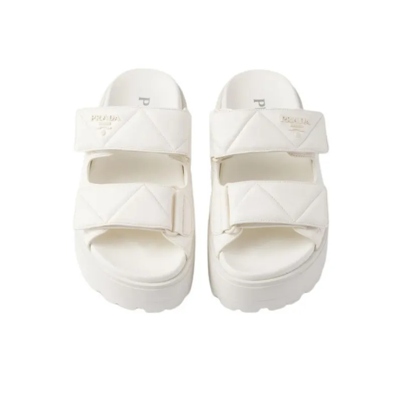 PRADA Slide Slippers 4.5cm Women's White-3