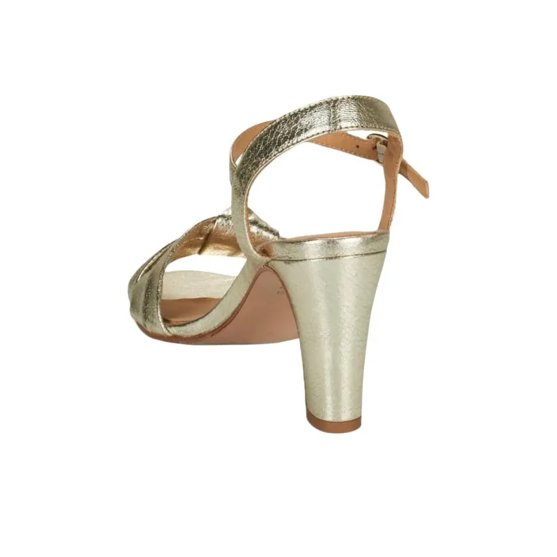 JB MARTIN Latino Strap Sandals 9cm Women's Gold-4