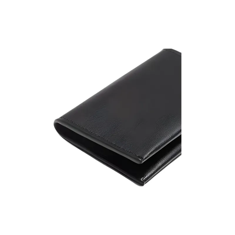 ZARA Polyurethane Card Holder Regular Men's Black-3