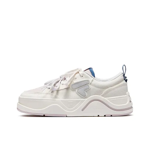 FILA FUSION 50 50 DX II CVS Cushioning Low Top Skateboard Shoes Women
s Milk White