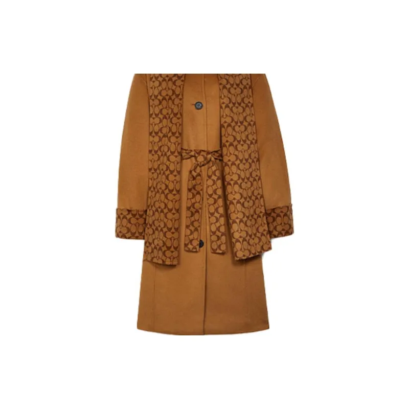 COACH Coats Women's Brown-2