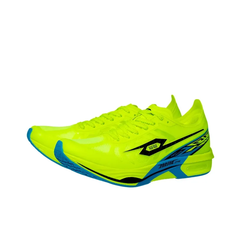 TANSHEZHE Black Horse 4.0 Running Shoes Unisex Low Top Neon Green, Blue-2