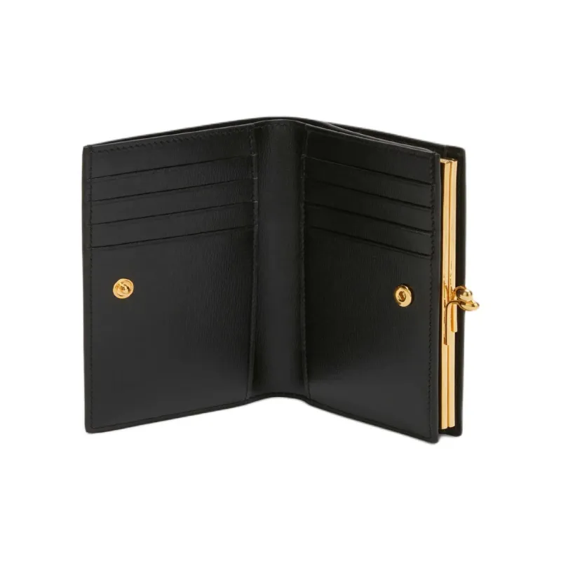 JIL SANDER Goji Calfskin Wallet Small Size Women's Black-2