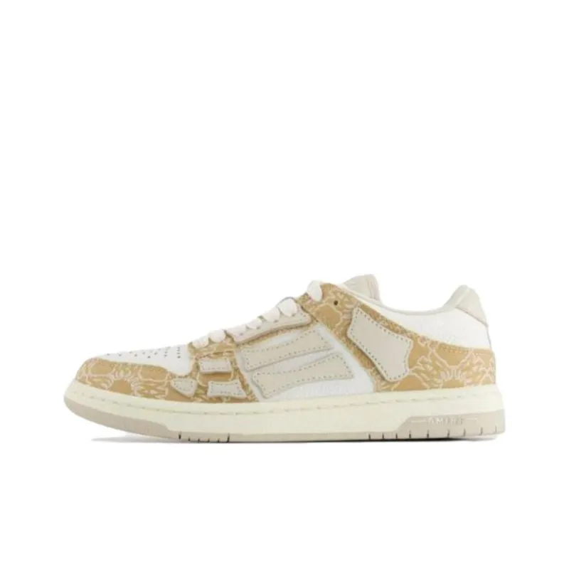 AMIRI Low Top Skateboard Shoes Women's Yellow-0