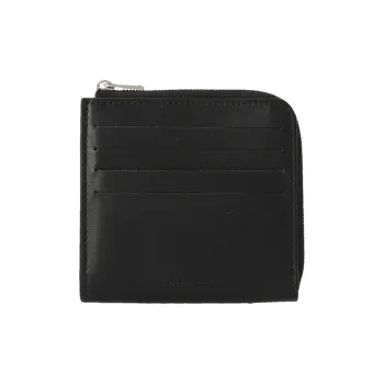 JIL SANDER Calfskin Wallet Men's Black