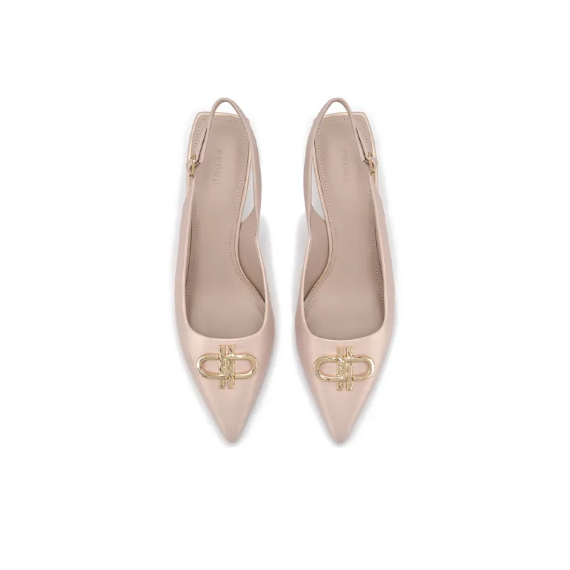 PEDRO Icon Series Slim Heel High Heels 7cm Women's Champagne-3