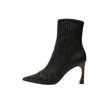 Alexandre Birman MYRA TRESSE Ankle Boots 8.5cm Women's Black