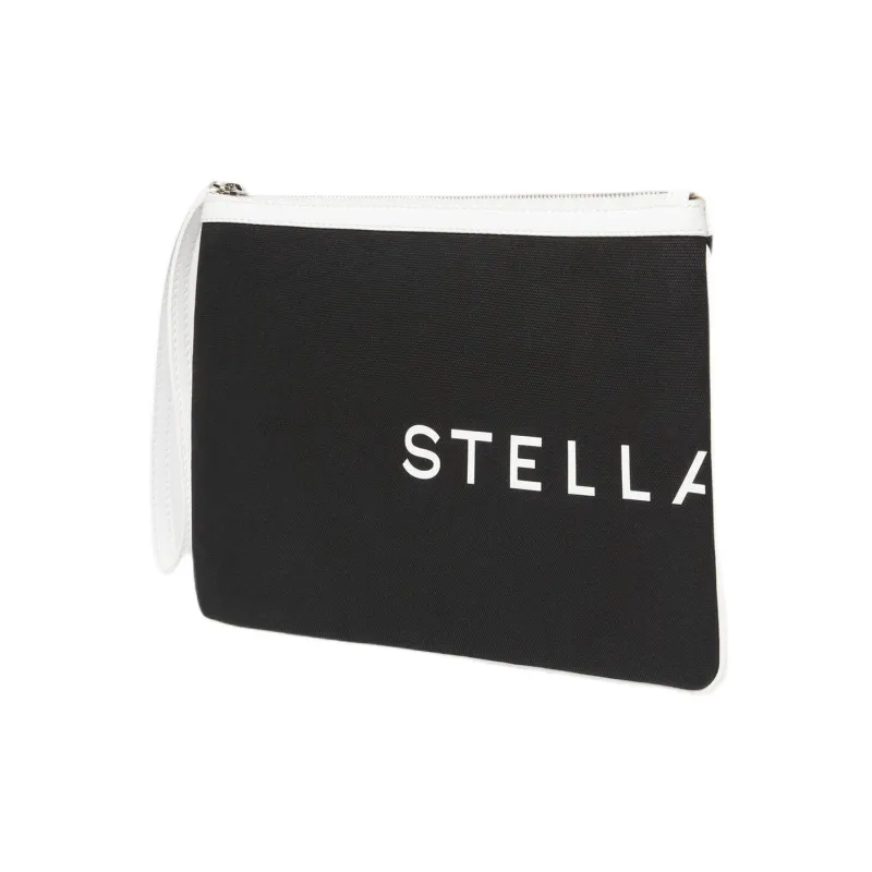 Stella McCartney Abaca Clutch Women's Black White-1