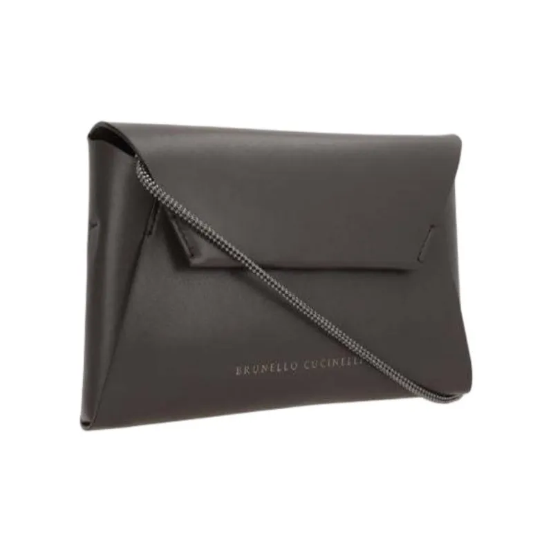 Brunello Cucinelli Duo Foldover Top Clutch Bag-1