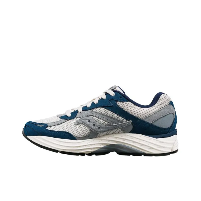 Saucony Anti Slip Wear Resistant Low Top Casual Running Shoes Unisex White Blue-1