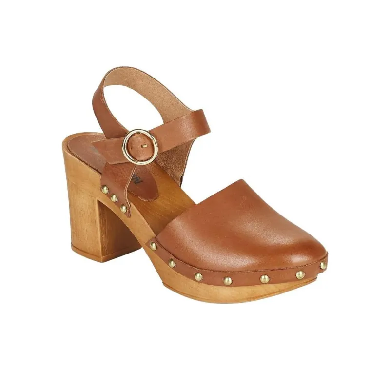 JB MARTIN Bavarde Chunky Heel High Heels Women's Brown-3