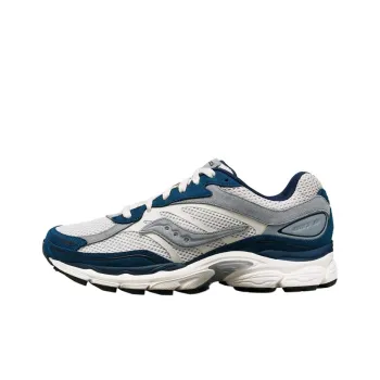 Saucony Anti Slip Wear Resistant Low Top Casual Running Shoes Unisex White Blue