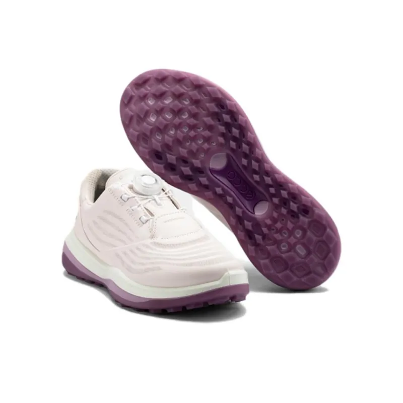 Ecco Super-Light Generation 1 Low-Top Golf Shoes Women's Pink White-3