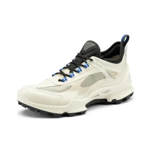 Ecco Striding C BIOM C-TRAIL Cushioned Slip-Resistant Low-Top Outdoor Shoes Men's White Black
