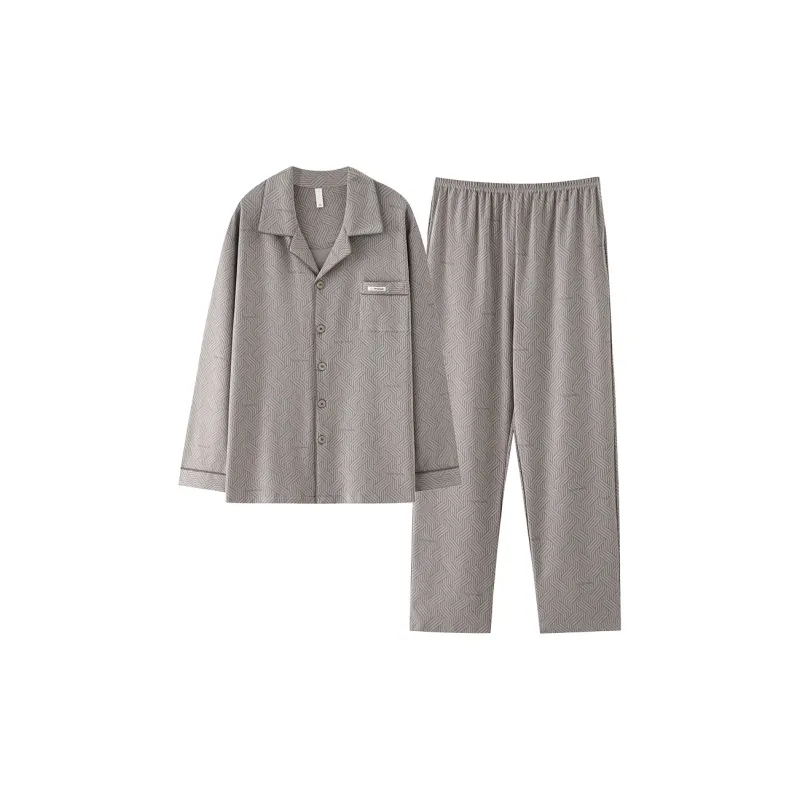 Pretty Lady Pajama Set Men's Light Gray-0