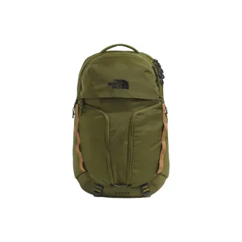 THE NORTH FACE Surge Recycled Nylon Backpack Women's Forest Olive & Practical Brown