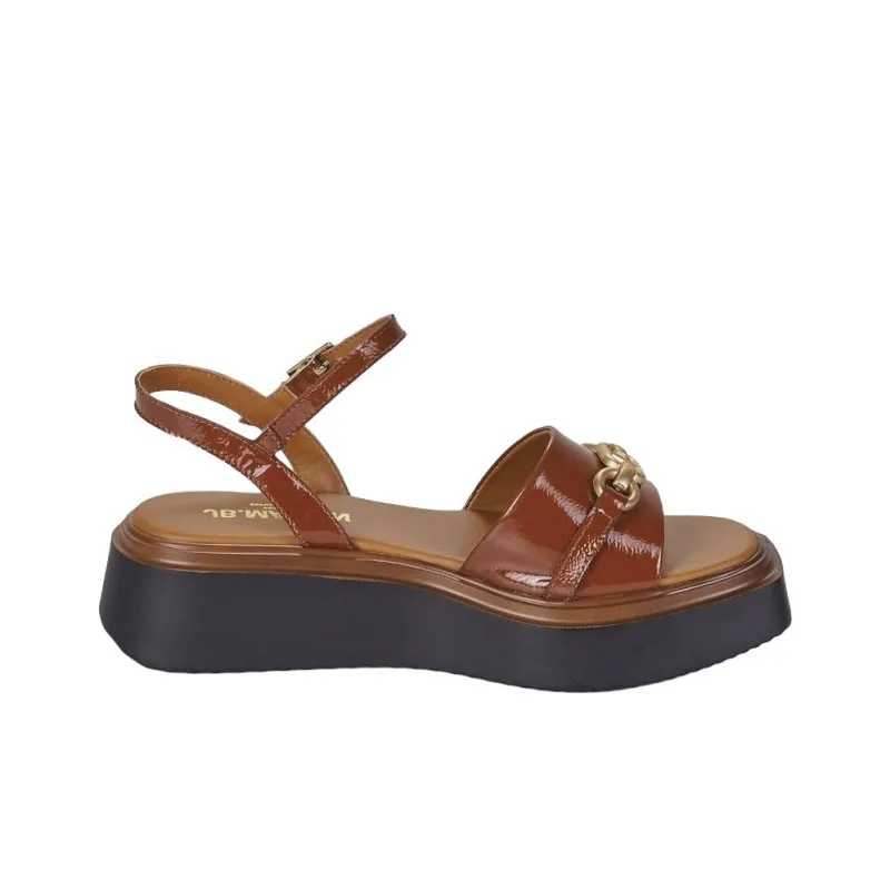 JB MARTIN DARIA Strap Sandals 5cm Women's Brown-1