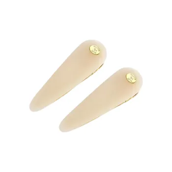 Agatha Gold Plating, Acetate, Metal Hair Clips Women's Cream
