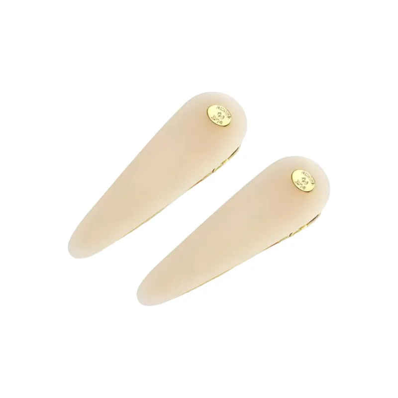 Agatha Gold Plating, Acetate, Metal Hair Clips Women's Cream-0