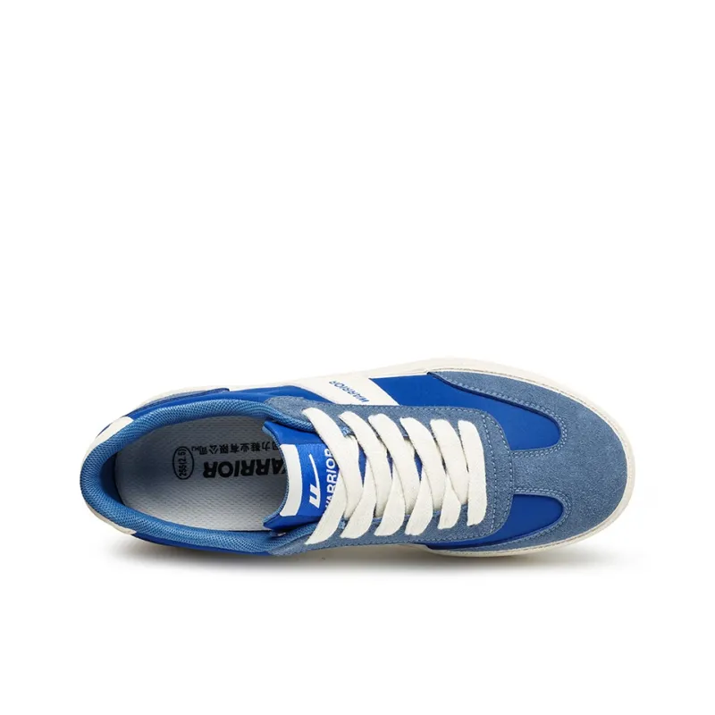 Warrior Anti-Slip And Wear-Resistant Lightweight Low-Top Skateboard Shoes Unisex Royal Blue Beige-2