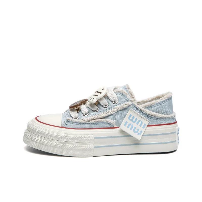 Alan Vincent Slip-Resistant Breathable Height Increasing Low-Top Canvas Shoes Women's-8