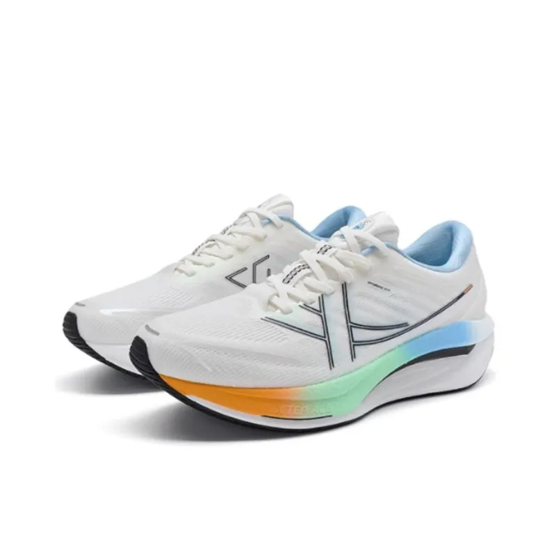 XTEP Tank Ma Cushioned Anti-Slip And Wear-Resistant Lightweight Low-Top Running Shoes Men's Sail White Black-2