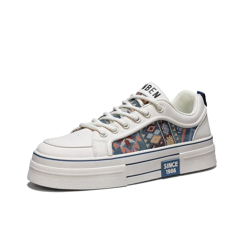 RENBEN Anti-Slip And Wear-Resistant Height Increasing Low-Top Skateboard Shoes Men's-16