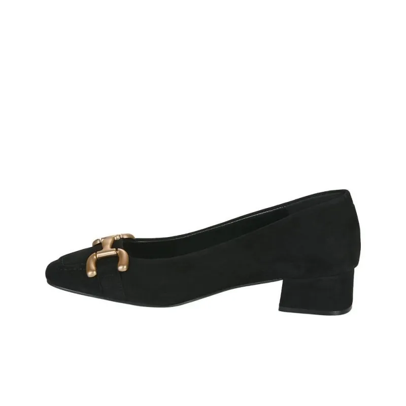 JB MARTIN Vickie Chunky Heel High Heels 3cm Women's Black-0