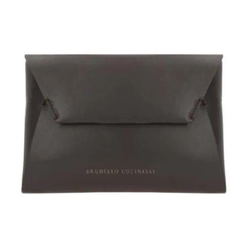 Brunello Cucinelli Duo Foldover Top Clutch Bag