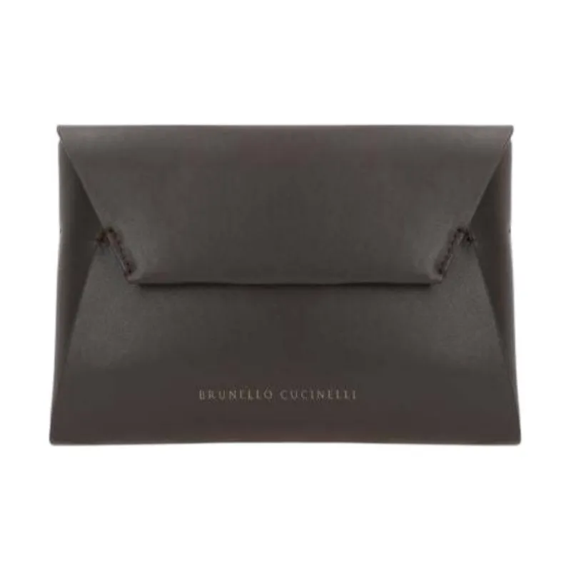 Brunello Cucinelli Duo Foldover Top Clutch Bag-0