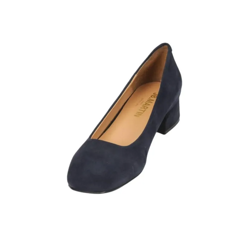 JB MARTIN Virginia Chunky Heel High Heels 3.5cm Women's Blue-2