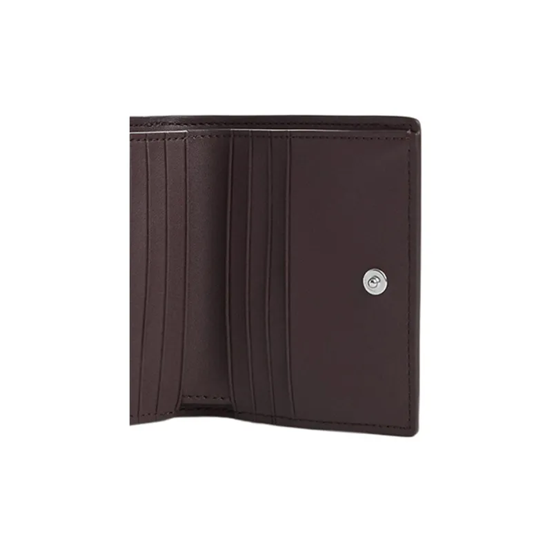 COACH Morgan Canvas With Leather Coin Purse Card Holder Wallet Women's Brown & Purple-3