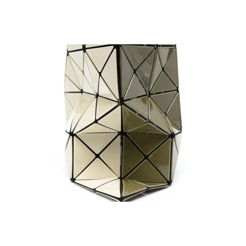 ISSEY MIYAKE Polyvinyl Chloride Resin Tote Handbag Women's Khaki & Light Khaki-2