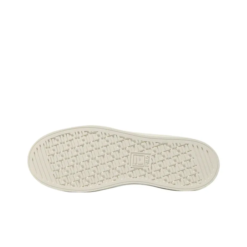 FILA Coat Deluxe V2 Anti Slip Wear Resistant Low Top Skateboard Shoes Unisex White-5