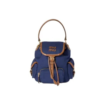 MIU MIU Cotton Backpack Women's Blue
