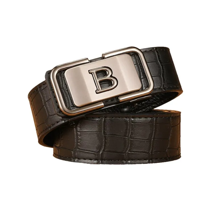 JKEM Alloy Leather Belts Unisex 4cm-11