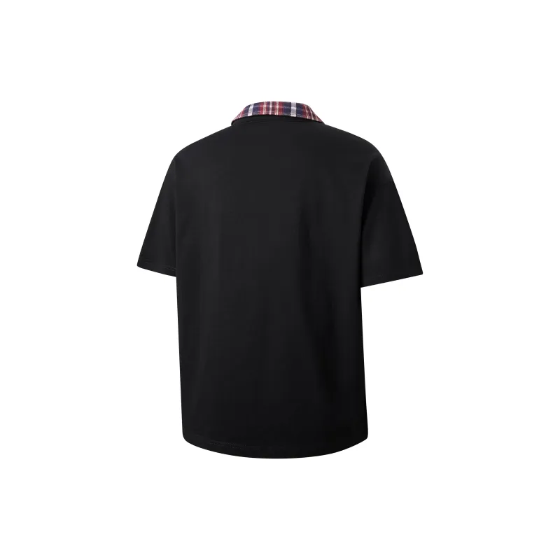 ROBINHOOD T-Shirt Unisex Black/Red Plaid-1