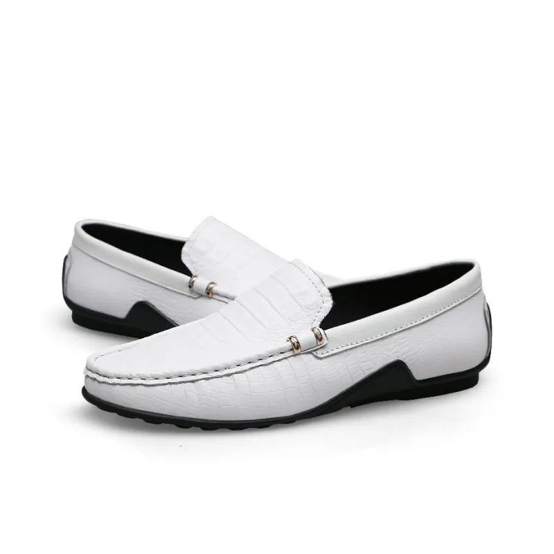 CKVUSAMG Gommino Loafers Unisex Black/White/Brown-6