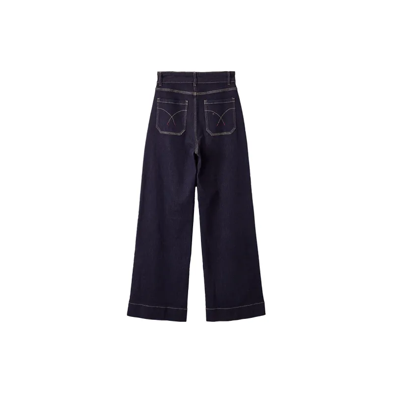 XIANGYING Jeans Women's Navy Blue-1