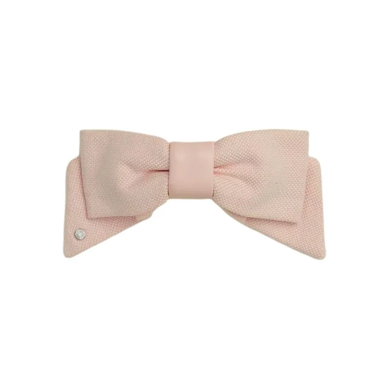 HERMES Lambskin Hair Clips Women's Light Rose-0