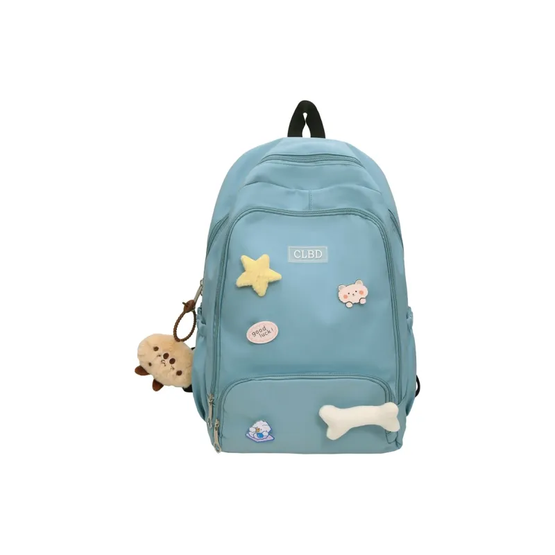 Meow In The Grass Nylon Backpack Unisex Multicolor-10