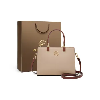 ZOOLER Top Grain Cow Leather One Shoulder Handbag Medium Size Women's Cream White/Forbidden Red/Apricot/Royal Blue